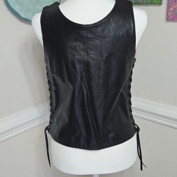 NWOT Authentic Harley Davidson Leather Vest - Picture 8 of 14